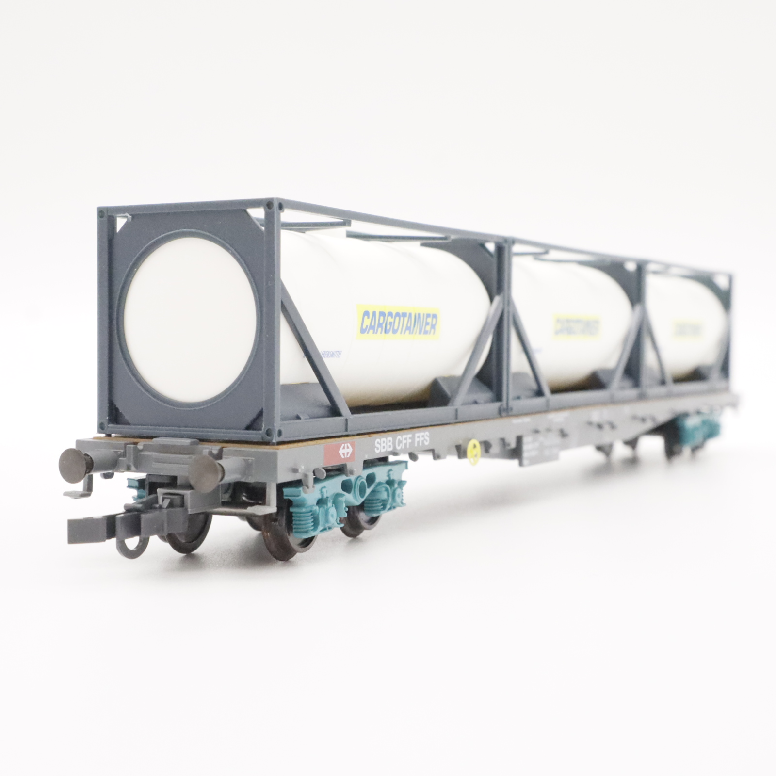 HAG 397 SBB Flachwagen Cargotainer (1) SBB Güterwagen Spur H0
