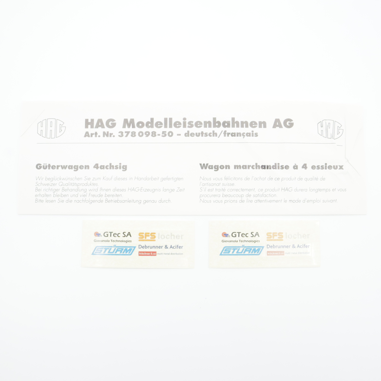 HAG 344 (6) HAG 344 SBB Flachwagen mit Stahlelement – Bild 6