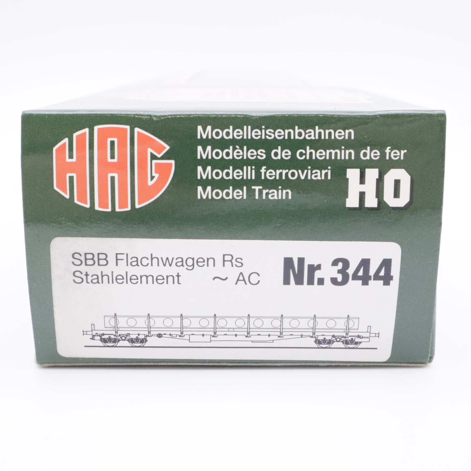 HAG 344 (8) HAG 344 SBB Flachwagen mit Stahlelement – Bild 8
