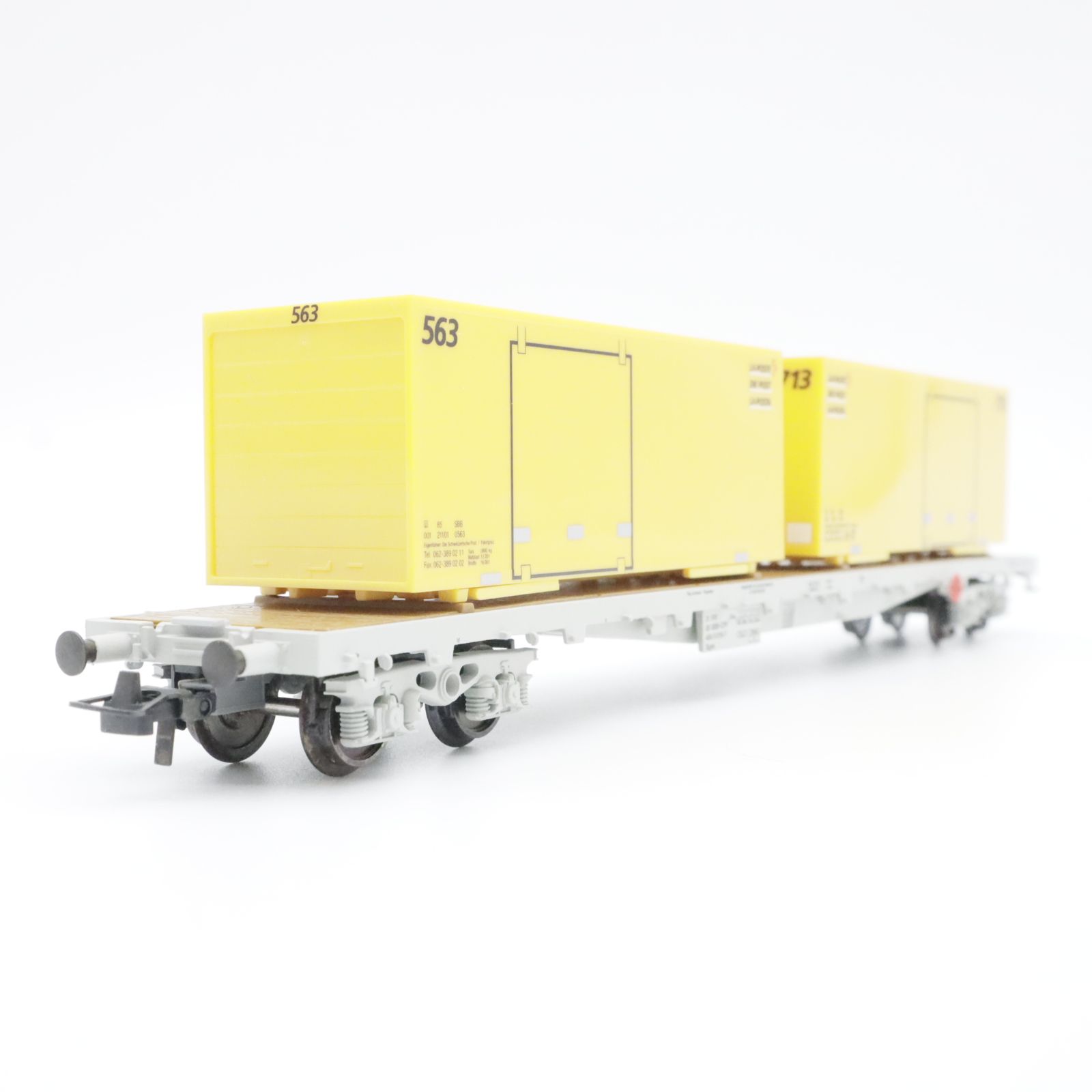 HAG 600 (3) HAG 600 SBB Flachwagen "Post" 713 / 563 – Bild 3