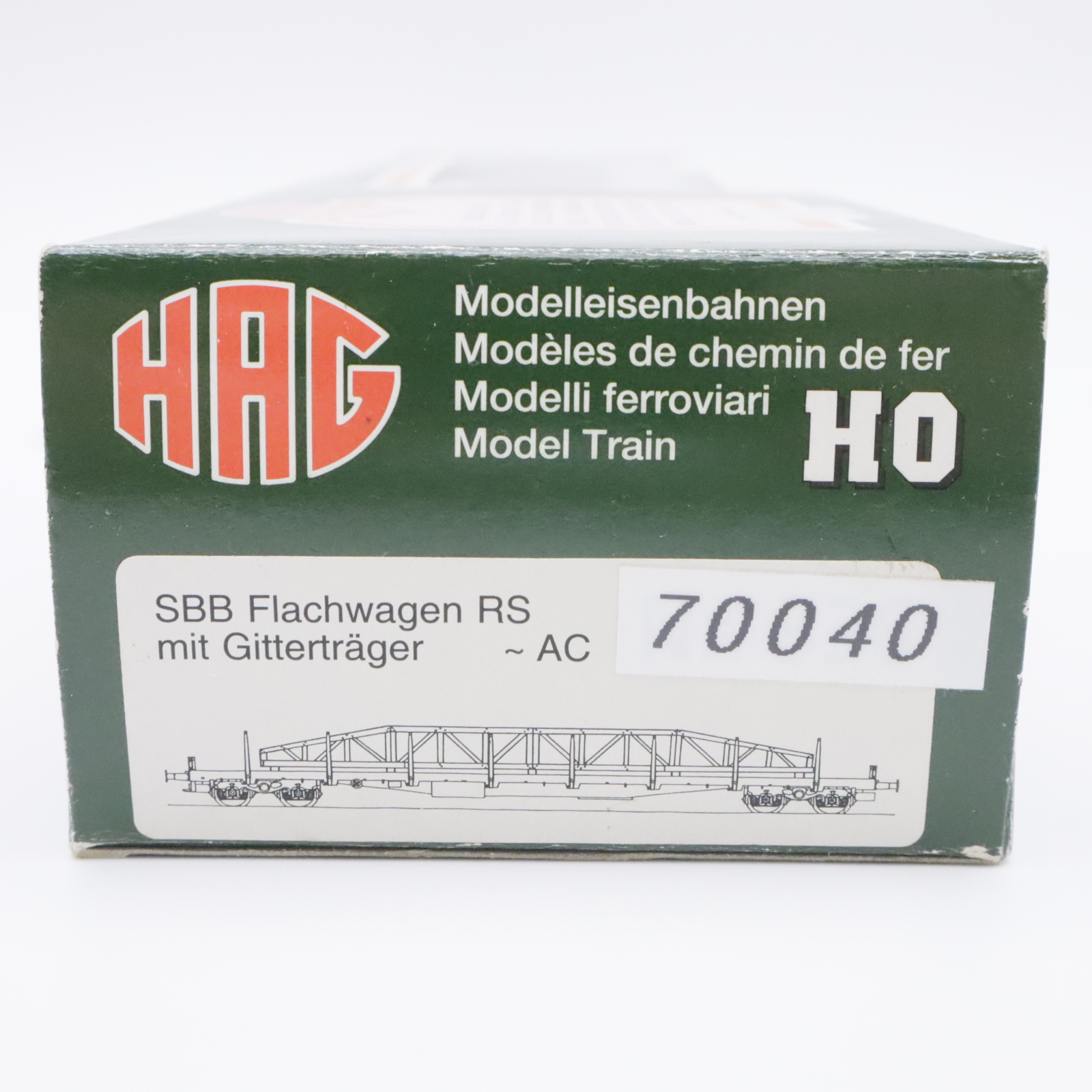 HAG 70040 (8) HAG 70040 SBB Flachwagen mit Gitterträger – Bild 8