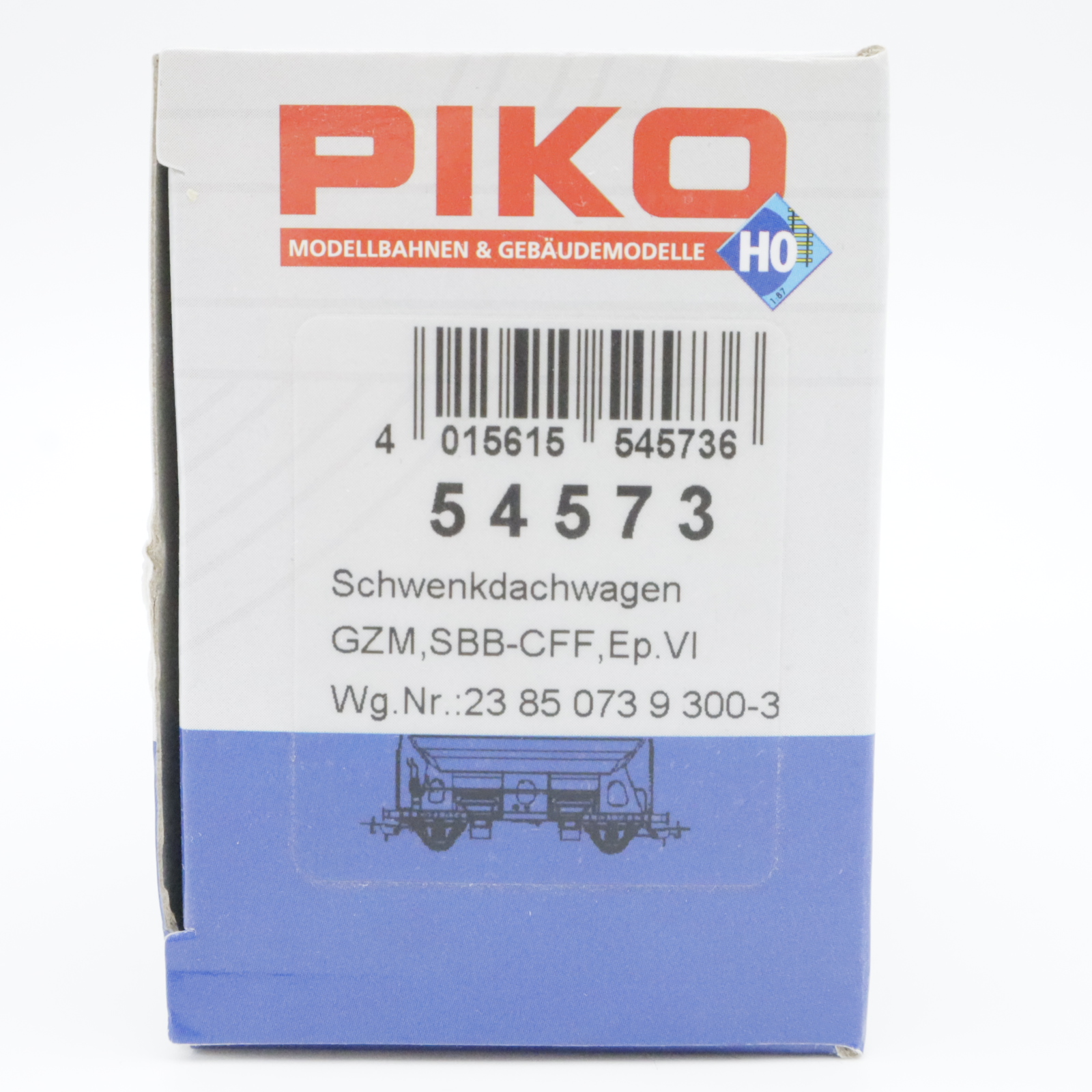 Piko 54573 (8) Piko 54573 SBB Schwenkdachwagen "GZM" – Bild 8