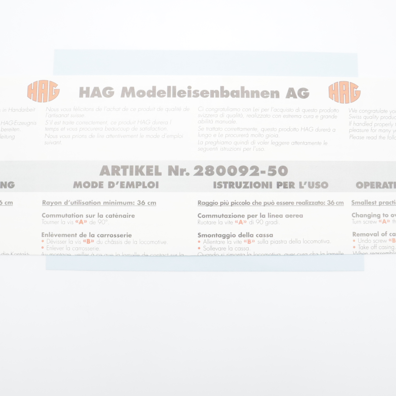 HAG 063 SBB Re 460 100 Jahre SBB (7) HAG 063 SBB Re 460 "100 Jahre SBB" – Bild 7