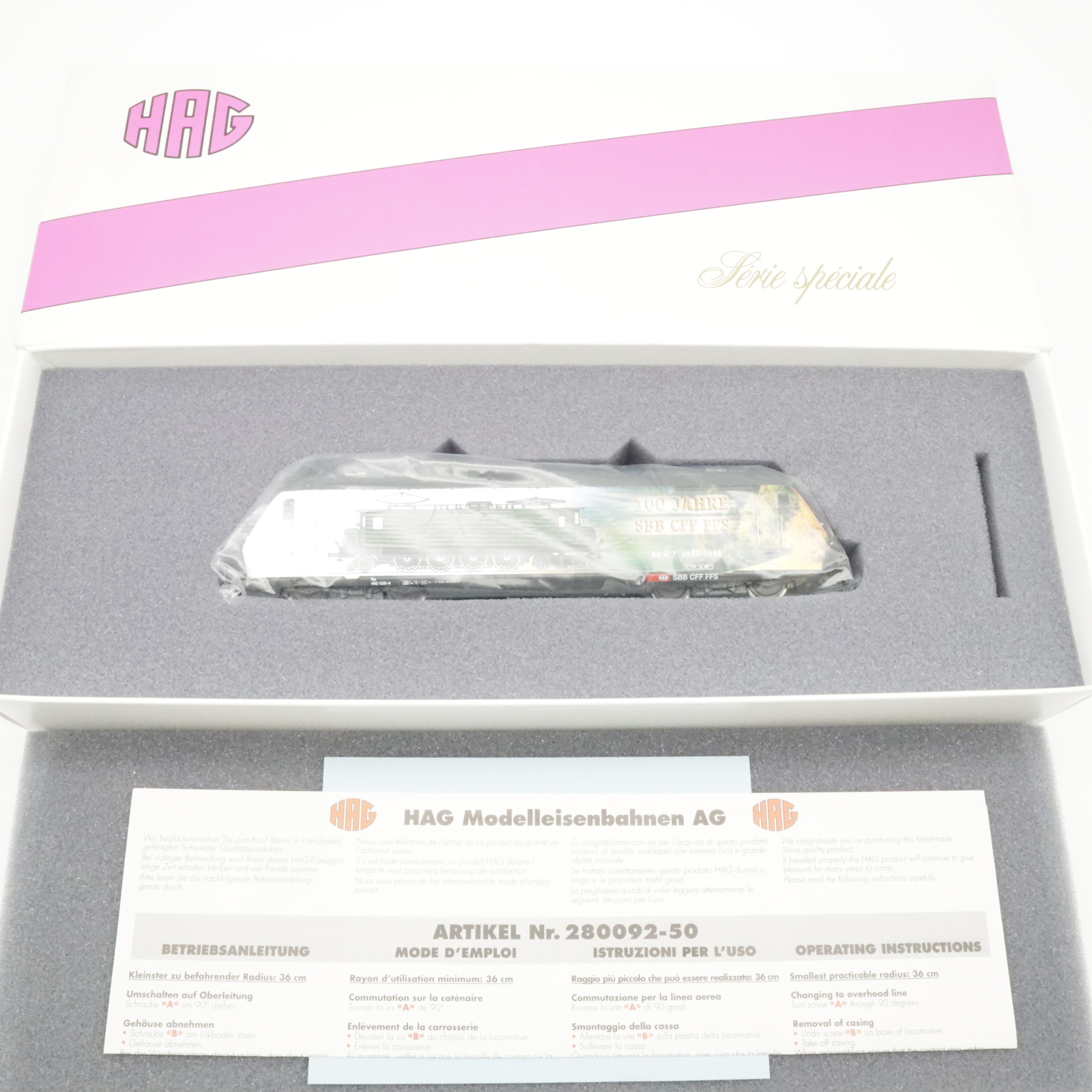 HAG 063 SBB Re 460 100 Jahre SBB (8) HAG 063 SBB Re 460 "100 Jahre SBB" – Bild 8