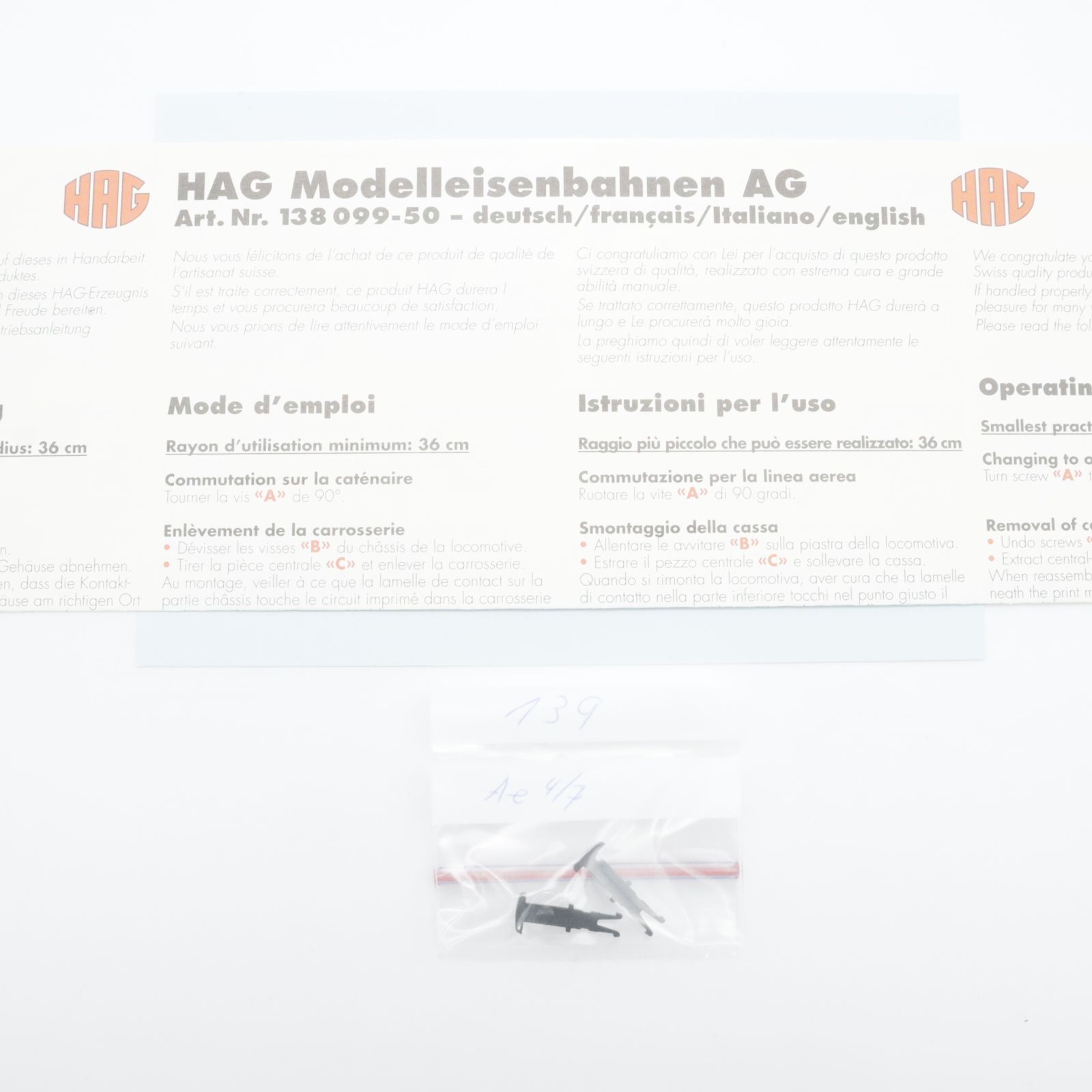 HAG 139 (7) HAG 139 SBB Ae 4/7 11026 "Mikado" Sondermodell – Bild 7