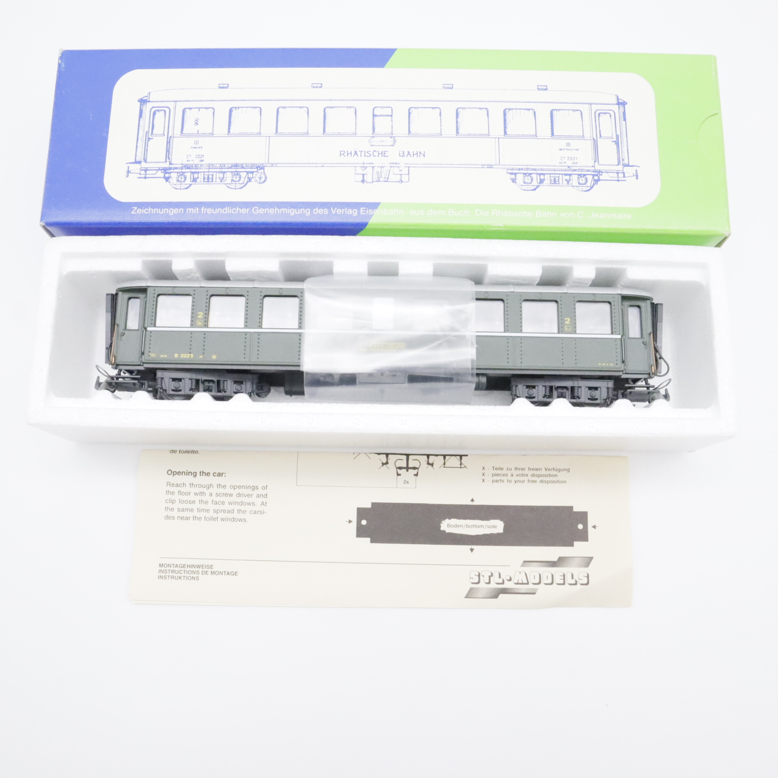 STL Models 2202-3 (6) STL Models 2202/3 RhB Stahlwagen B 2223 – Bild 6