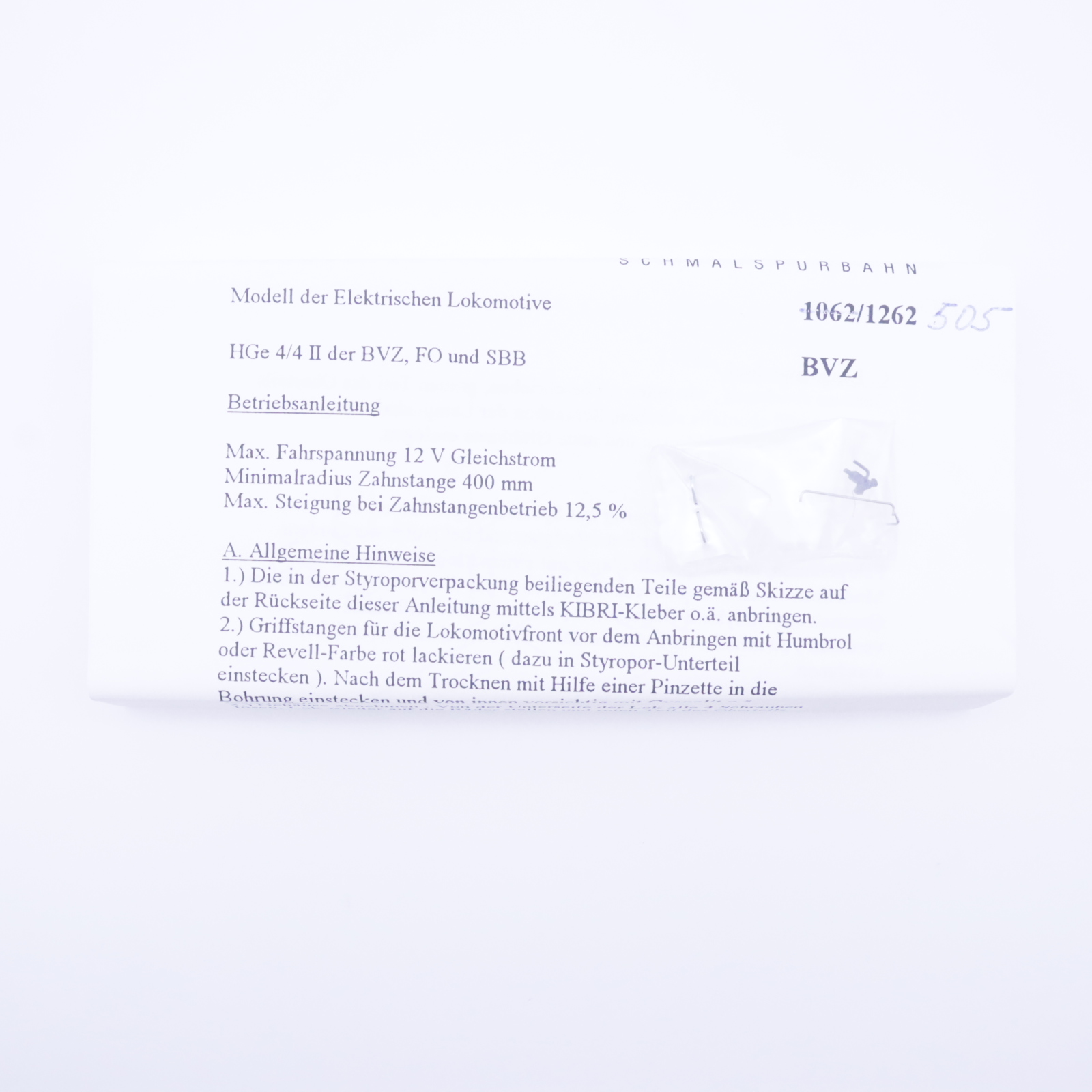 Bemo 1262 505 (7) Bemo 1262 505 BVZ Hge 4/4 II "Mount Fuji" – Bild 7