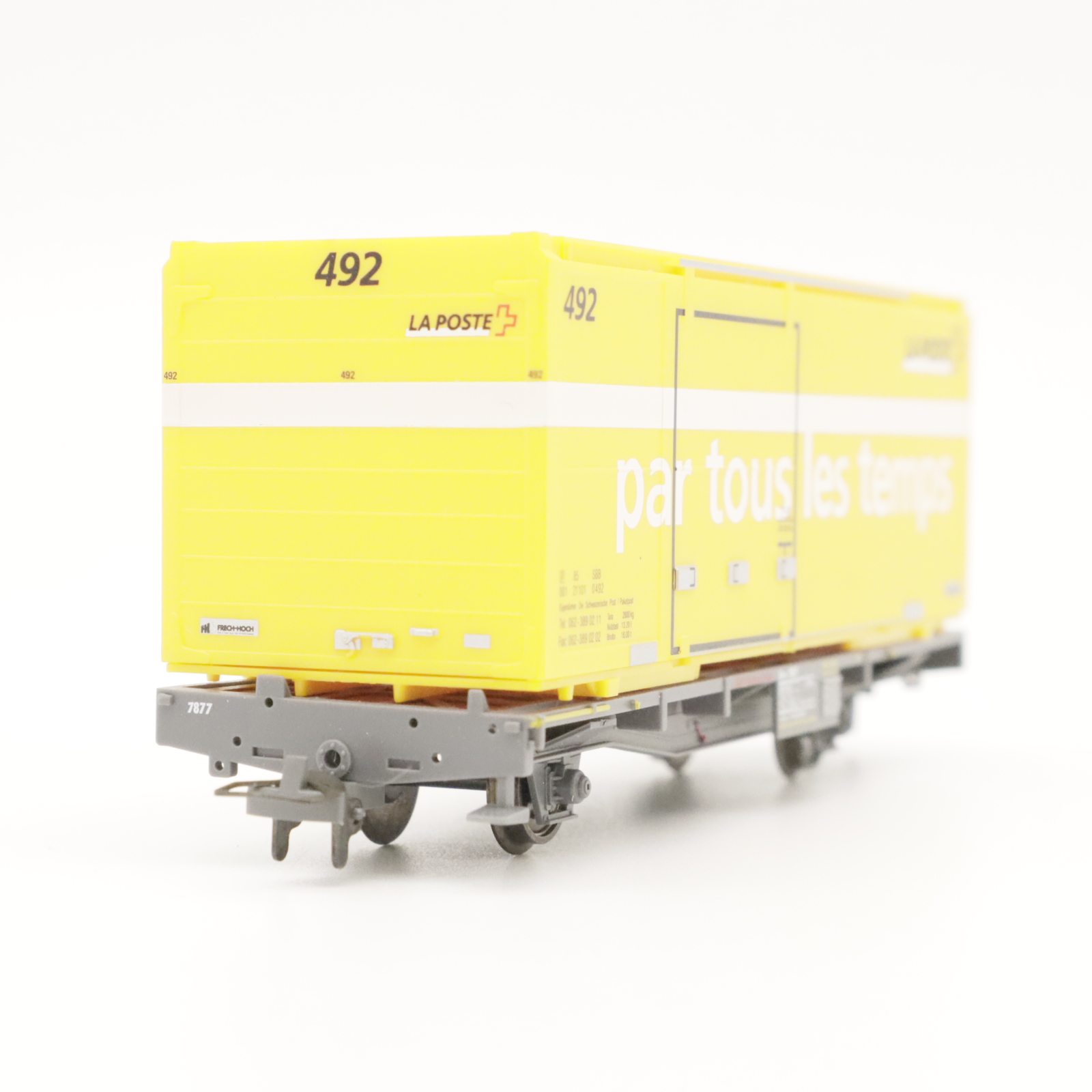 Bemo 2269 104 (3) Bemo 2269 104 RhB Containerwagen 7877 "Post" – Bild 3