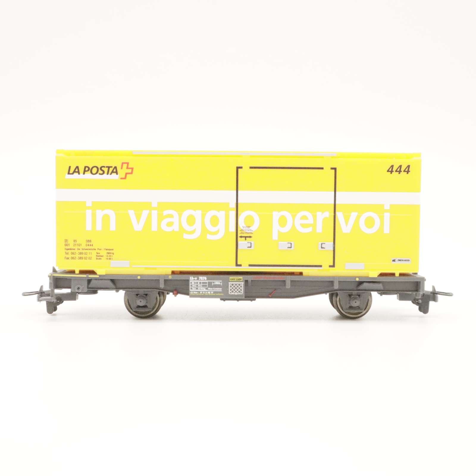Bemo 2269 106 (2) Bemo 2269 106 RhB Containerwagen 7876 "Post" – Bild 2
