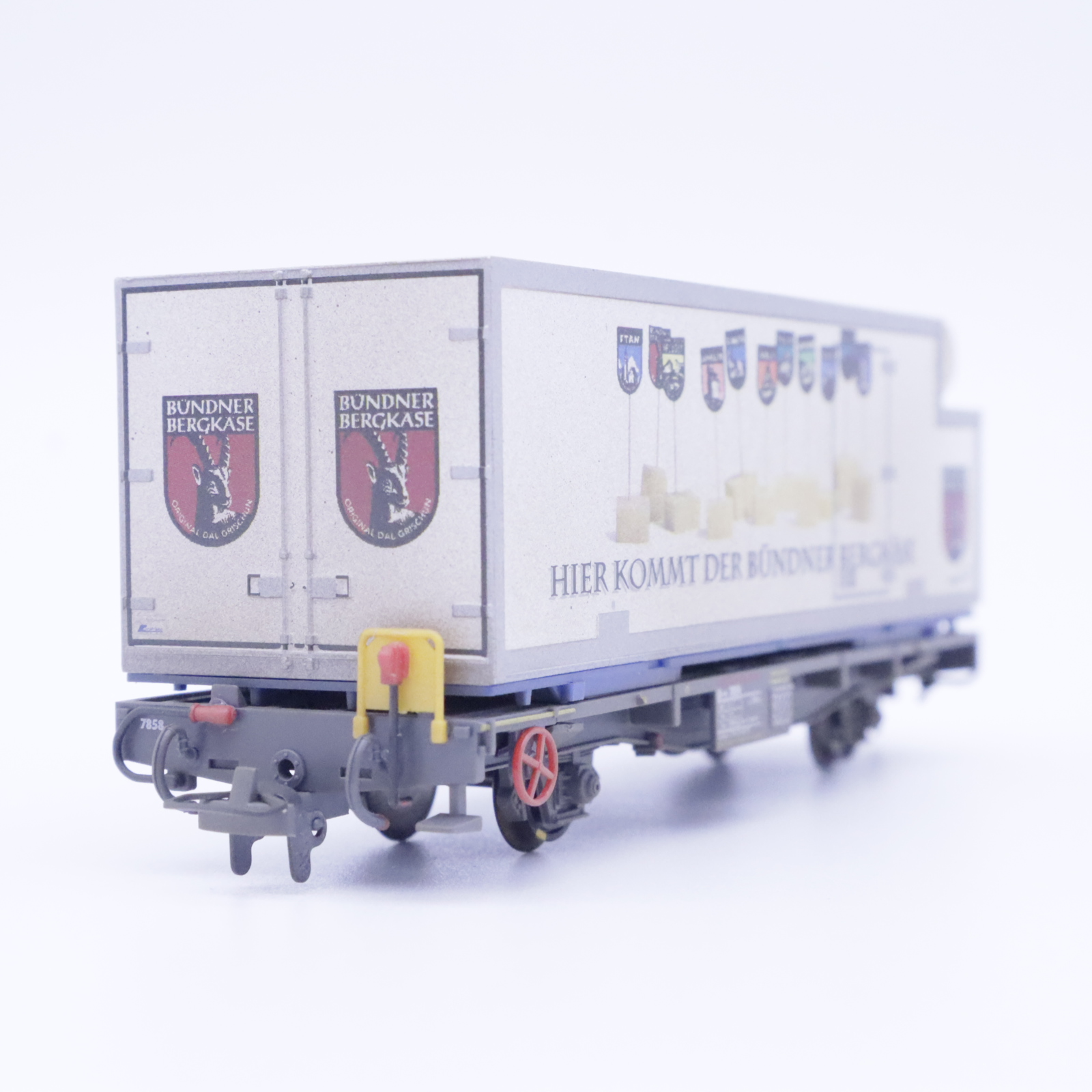 Bemo 2269 138 (3) Bemo 2269 138 RhB Containerwagen "Bergkäse" Patiniert – Bild 3