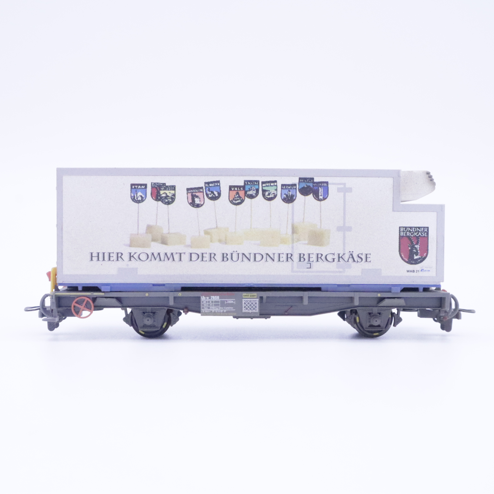 Bemo 2269 138 (4) Bemo 2269 138 RhB Containerwagen "Bergkäse" Patiniert – Bild 4
