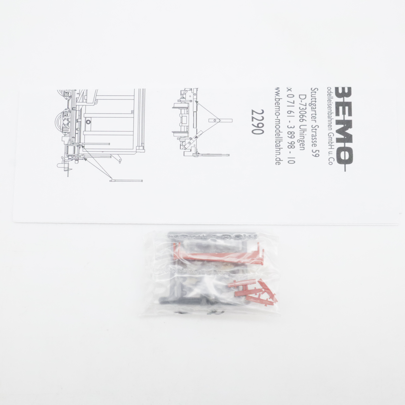 Bemo 2290 124 (13) Bemo 2290 124 RhB Transportwagen "Vögele Recycling" – Bild 6