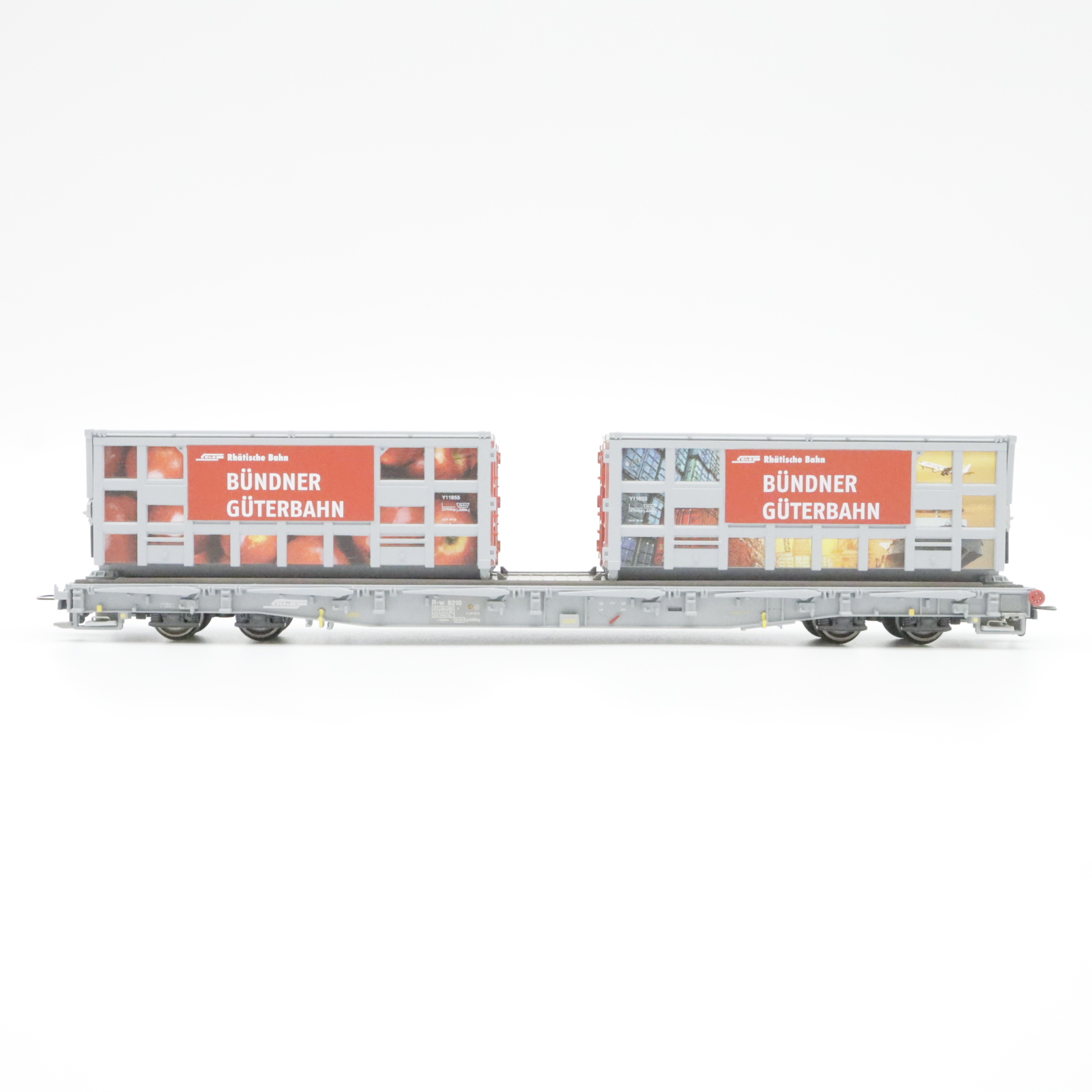 Bemo 2291 120 (4) Bemo 2291 120 RhB Tragwagen "Bündner Güterbahn" – Bild 4