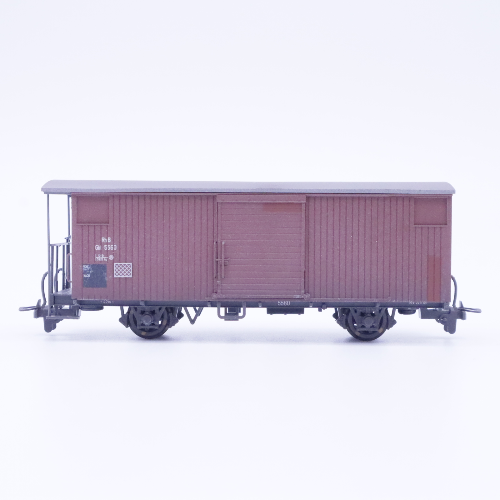 Bemo 2293 120 (2) Bemo 2293 120 RhB Güterwagen 5560 Patiniert – Bild 2