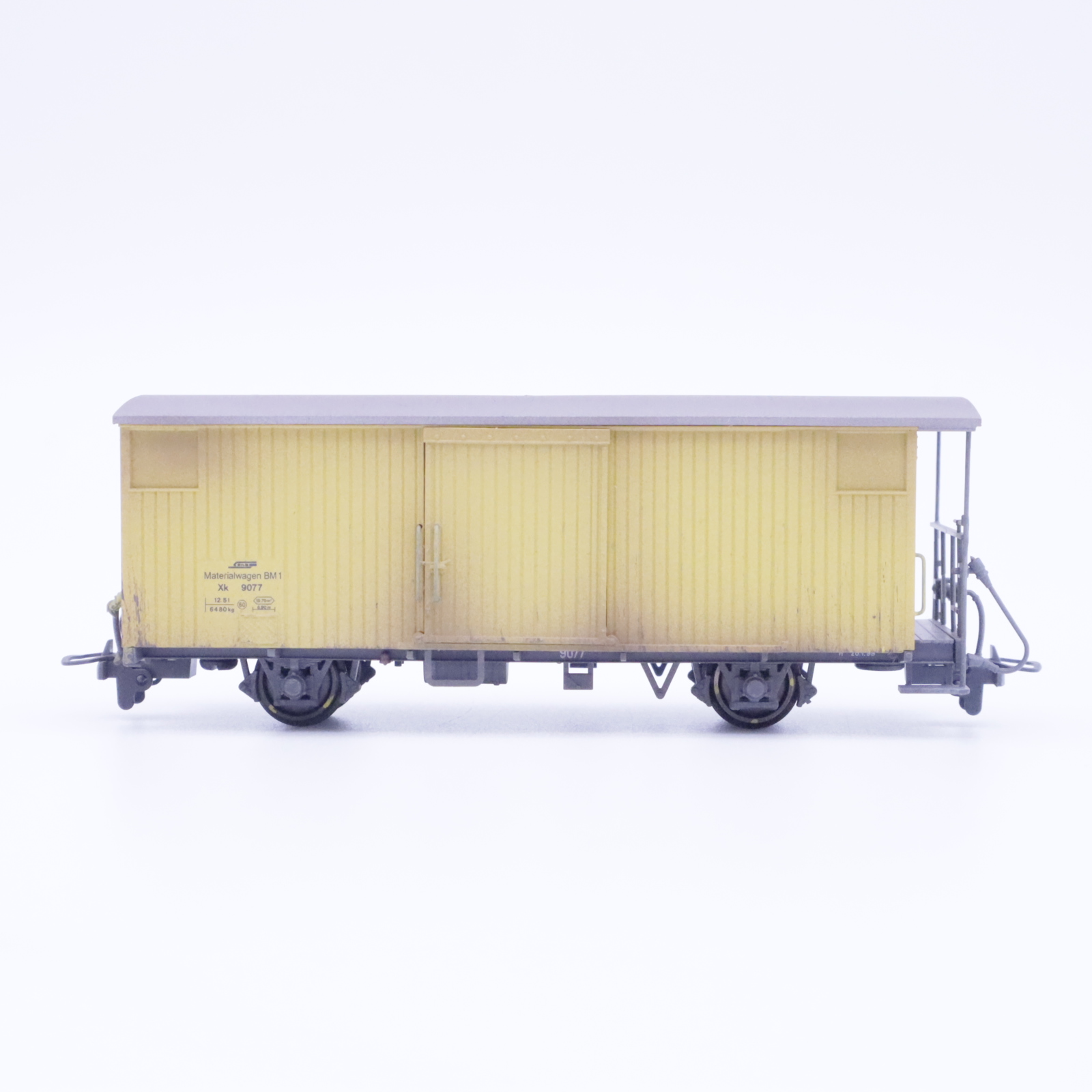 Bemo 2293 197 (4) Bemo 2293 197 RhB Materialwagen 9077 Patiniert – Bild 4