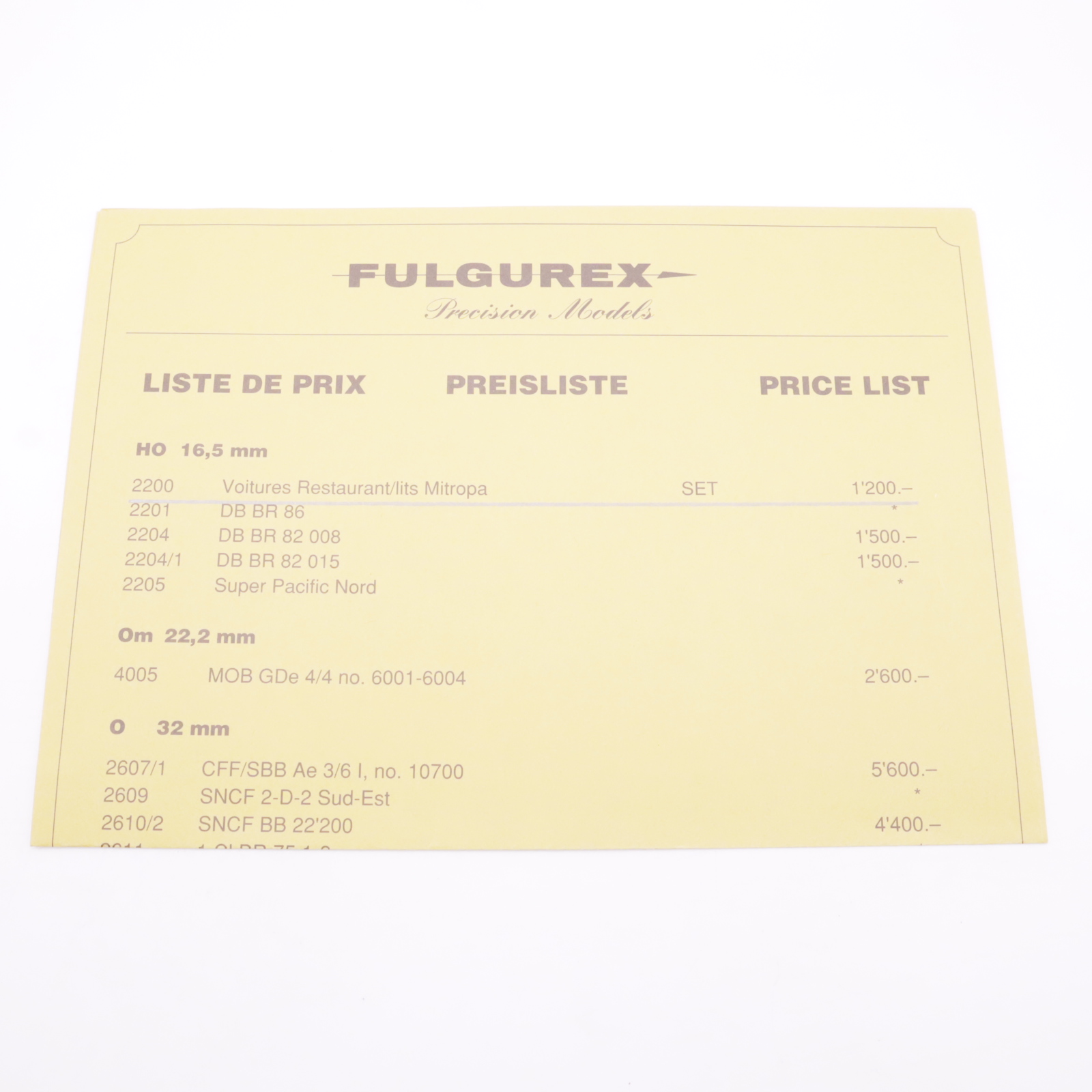 Fulgurex 2200 (12) Fulgurex 2200 Mitropa Set – Bild 12