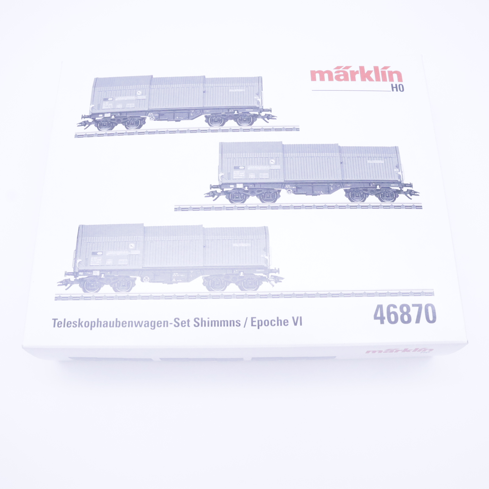 Märklin 46870 (10) Märklin 46870 SBB Teleskophaubenwagen-Set – Bild 10