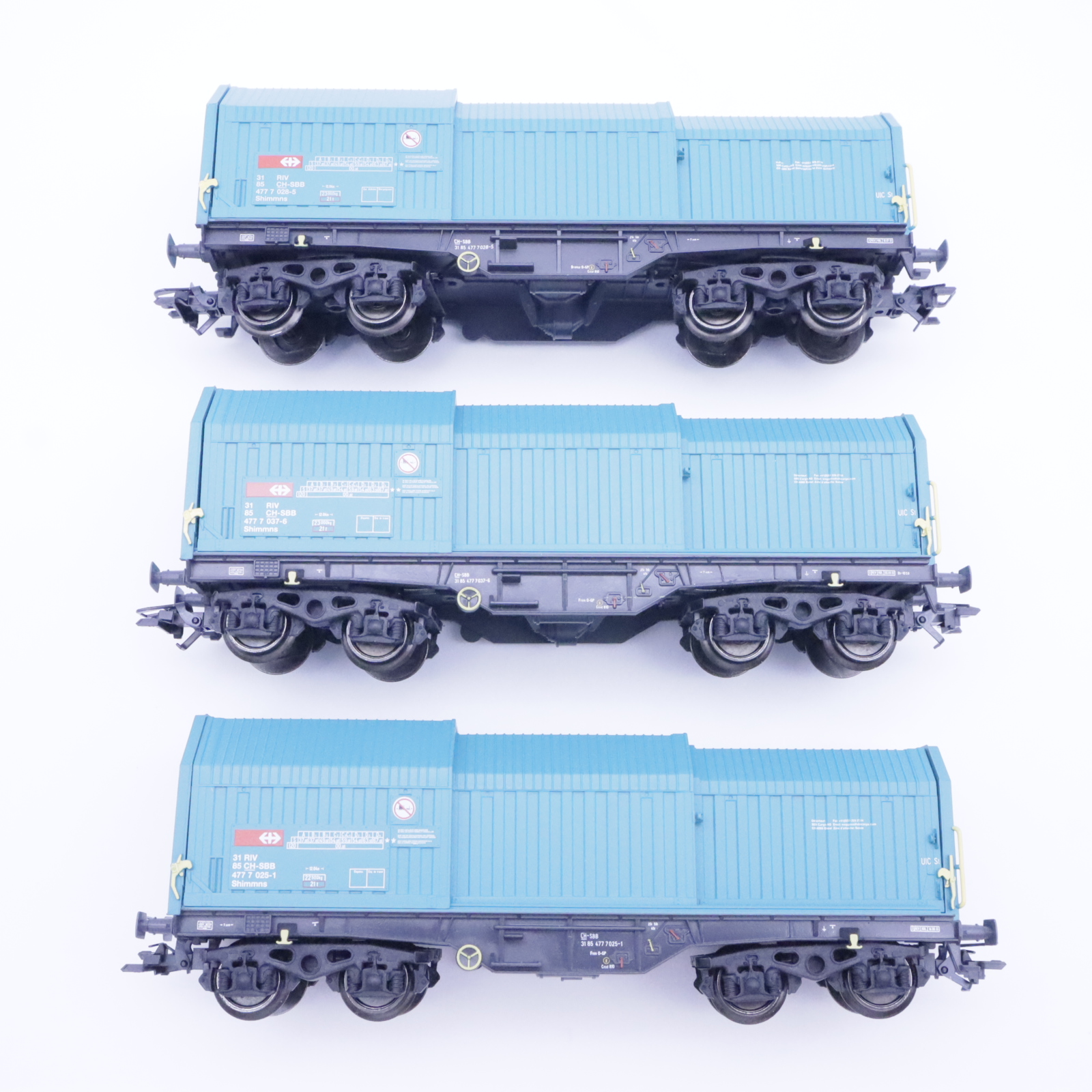 Märklin 46870 (3) Märklin 46870 SBB Teleskophaubenwagen-Set – Bild 3