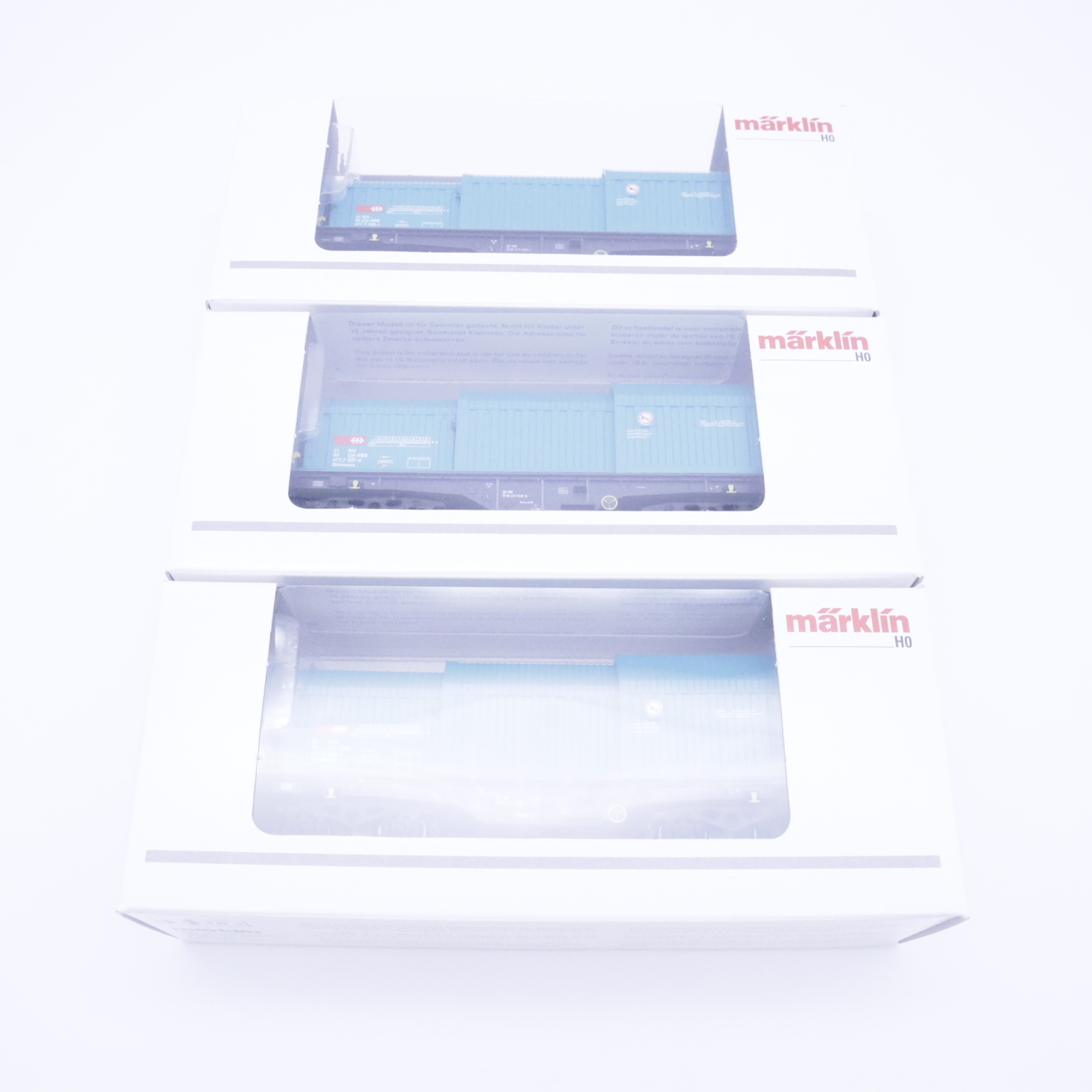 Märklin 46870 (9) Märklin 46870 SBB Teleskophaubenwagen-Set – Bild 9