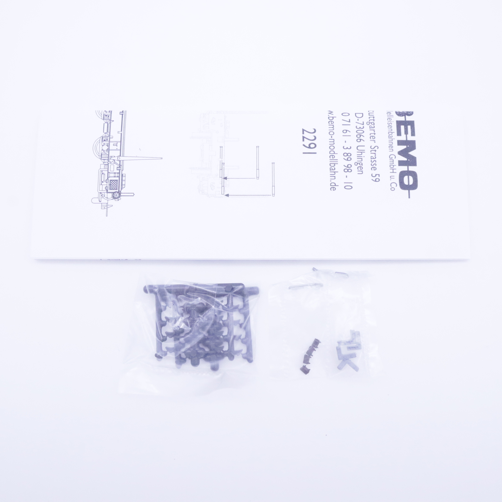 Bemo 2291 163 (7) Bemo 2291 163 RhB Rungenwagen mit WB "RailCare" – Bild 7