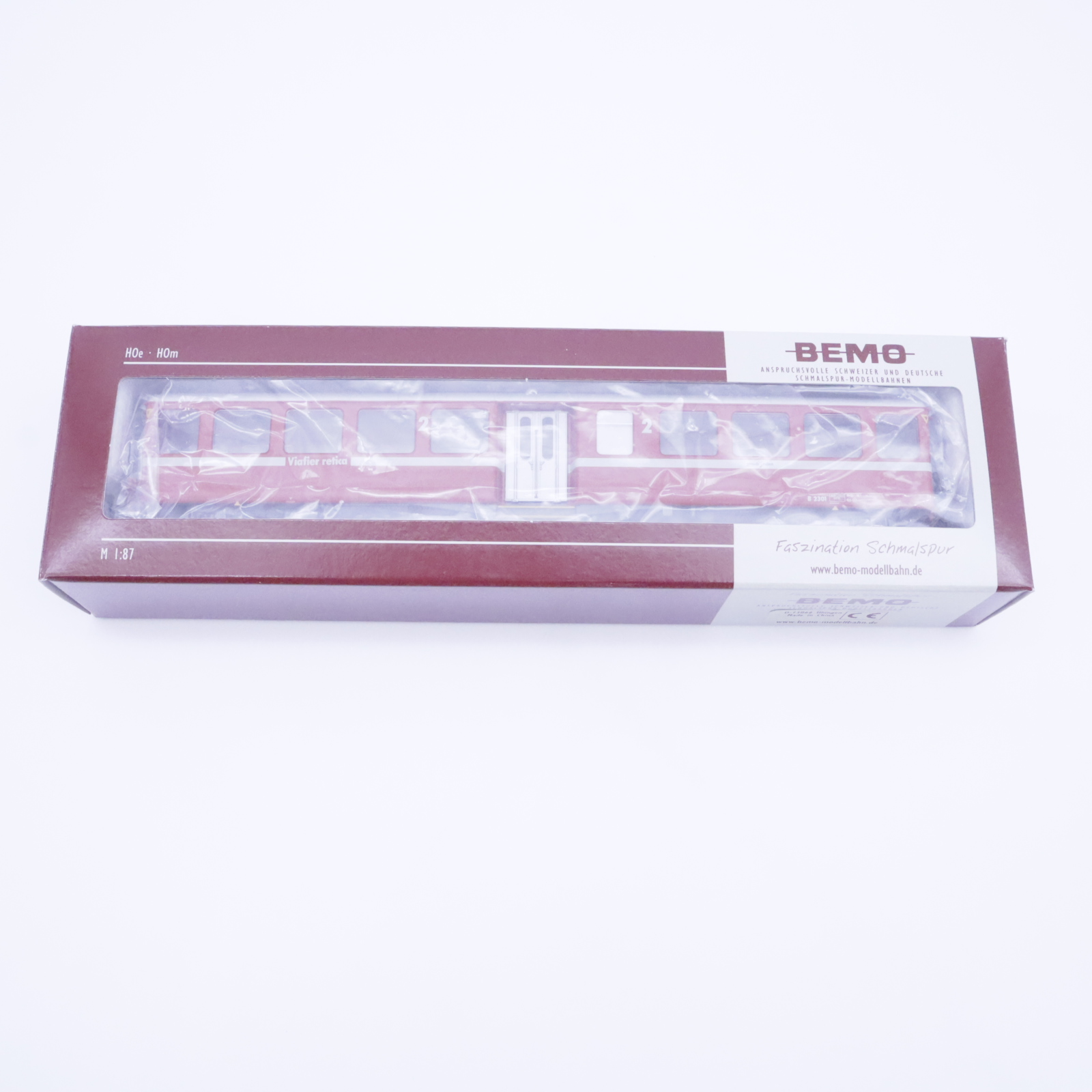 Bemo 3245 161 (8) BEMO 3245 161 RhB Mitteleinstiegswagen neurot – Bild 8