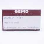 Bemo 2267 111 RhB Flachwagen mit Metall Behälter – Bild 8
