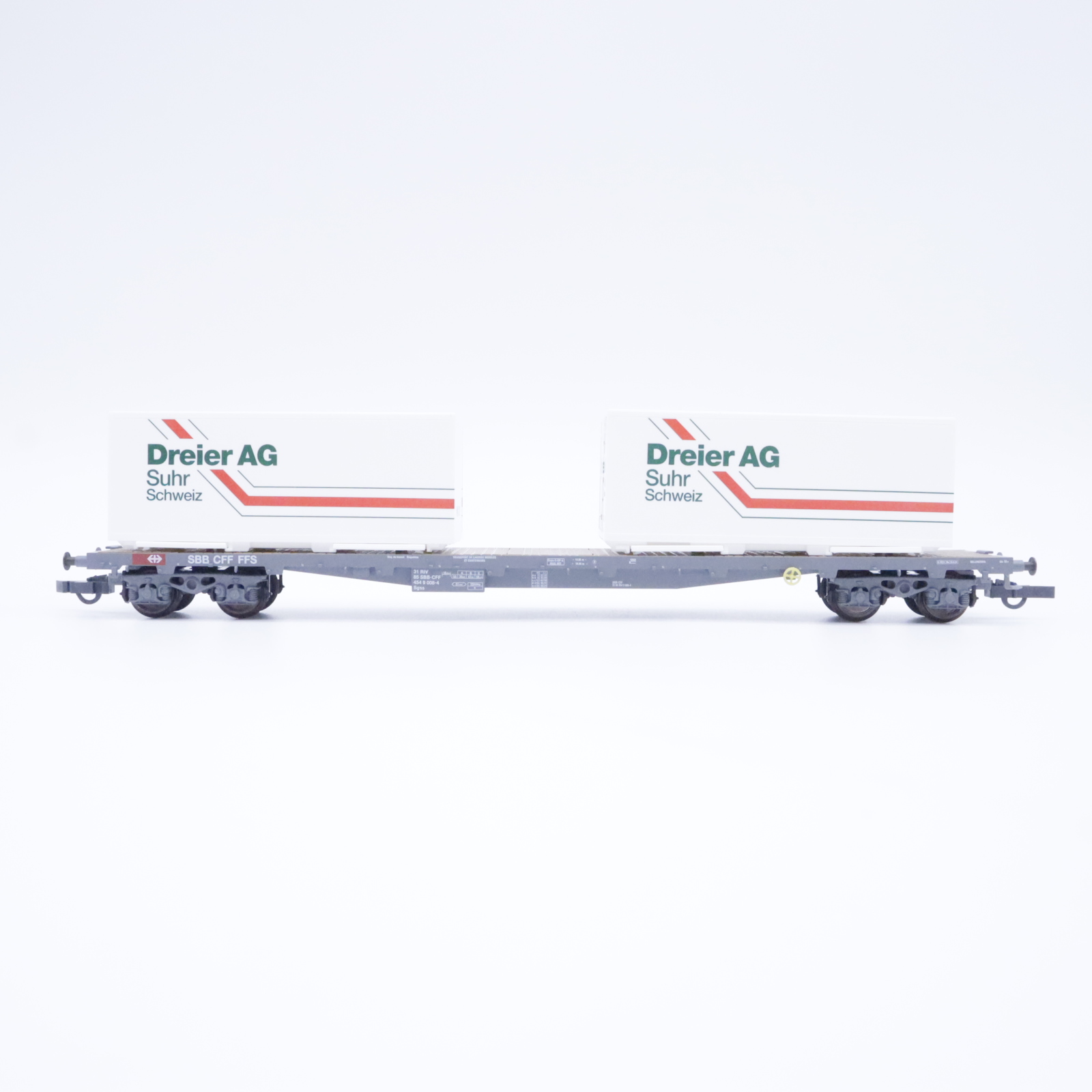 HAG 373 (2) HAG 373 SBB Flachwagen "Dreier" – Bild 2