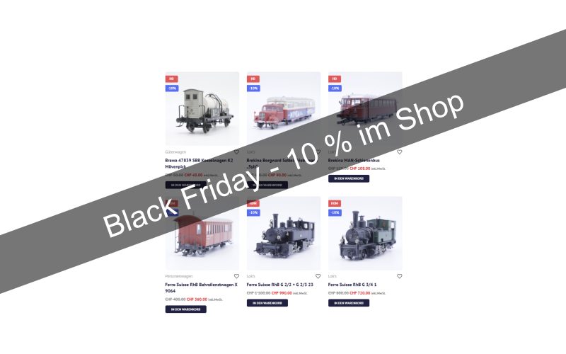Modelleisenbahn Aktion im Shop