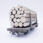 Model Rail 45 415 RhB Flachwagen - Holzladung Kk 7350  R.20.10.87 – Bild 3